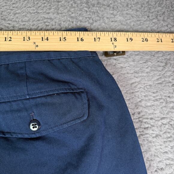 Todd Snyder Cotton Gurkha Trouser Pants Mens 34x27 Navy Blue Belted Pleated - Picture 7 of 10